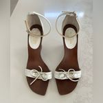 Kate Spade  New York Women's Firey White Leather Wedge Sandal Size 8.5 Photo 1