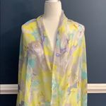 Beautiful floral scarf Yellow Photo 2