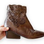 Sesto Meucci Dark Brown Cutwork Leather Boots Photo 0