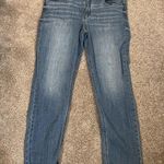 Cosmic Blue Love Jeans Womens 31 Blue Mid Rise Light Wash Straight 98% Cotton Photo 0