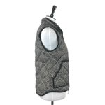 J.Crew  Vest Down Filled Quilted Puffer Herringbone Black Tan Women’s Size Small Photo 3