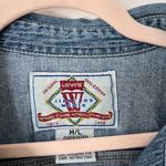Levi's Vintage Levi’s 90s Women’s Blue Denim Top Cotton Long Sleeve M/L Hong Kong Photo 6