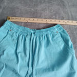 Studio Works Vintage Women Size 10 Light Blue Elastic Waistband Drawstring Short Photo 5