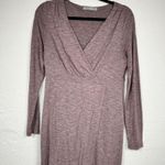 Athleta  Purple Heathered Sweater Dress Womens M Mini Gorpcore Casual Long Sleeve Photo 1