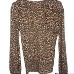 Buckle Black Surplice Cheetah Top Y27 Photo 4