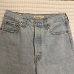 Levi's  Ribcage Straight Ankle sz 29 Light Wash Jeans Button Fly Jeans Photo 8
