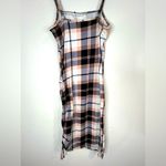 J for Justify Justify Plaid Bodycon Mini Dress Spaghetti Straps Ruched Side Y2K Trendy Small Photo 8