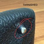 Marc Jacobs Mini T Tote Stud Black Pebbled Leather Crossbody Bag NO STRAP Photo 15