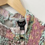 NEW Gigio USA Small Patchwork Smocked Top Cute Coquette Cottagecore Maximalism Pink Photo 2