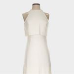 BHLDN  Jill Stuart Iva Crepe Maxi Dress Gown Ivory Size 2 Anthropologie Photo 6