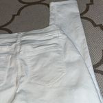 Old Navy  boyfriend skinny distressed patch knees white jeans, size 0 Photo 11