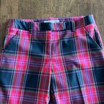 Trina Turk  Plaid pants in pink, red, and black plaid Photo 1