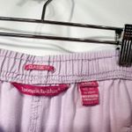 Woman Within Plus Size 36T Cropped Pants Capri Light Pink Cotton Elastic 1620 Photo 6