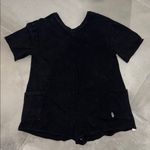 Free People Movement Hot Shot Tee Black Romper Photo 0