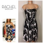 New. Rachel Roy palm leaf bandeau dress. Size 4. Black Photo 1