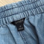 J.Crew  Chambray Drawstring Cropped Pants | Light Blue | 6 Photo 4