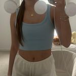 blue cropped tank top Size XS Photo 0