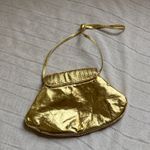 Unique Vintage 80s Gold Leather Shoulder Bag Photo 9