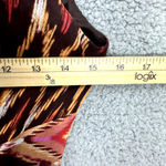 Jones Wear Vintage Y2K Midi Dress Womens 4 Geometric Chiffon Asymmetrical Hem Fairy Boho Photo 3