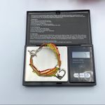 Sterling Silver  Signed Heart Charm Bracelet Photo 3