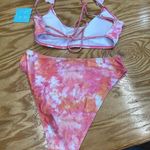 LA LA swim size medium NWT Pink/orange 2pc (b57) Pink Photo 1