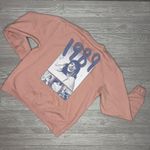Taylor Swift  1989 Taylors version long sleeve faded distressed style sweater 2xl Photo 4