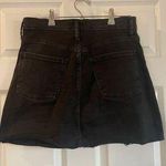 Madewell Rigid Denim A-Line Mini Skirt in Lunar Wash: Cutout Edition size 29 Photo 0