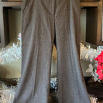 Brown Wide Leg Dress Pants Madison Petite Alexandra Fit Size 8P Photo 0