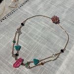 Handmade Wild Garden One butterfly Chase Another Necklace Photo 4