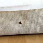 Vintage John Romain The Vouge Handbag 70s Sturdy Leather Tweed Brown Cream Photo 6