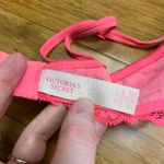 Victoria's Secret Very Sexy Push Up Bra Neon Pink Lace Bow Size 34C Undewrire Photo 3
