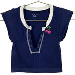 Urban Outfitters NWOT  out from under cherries embroidered ribbed crop top XS/S Photo 1