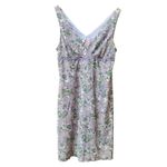 Xhilaration Y2K  Empire Waist Sequin Lace Trim Pastel Floral Dress Sz Juniors L Photo 2