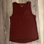American Eagle AE Soft Plush Henley Tank Top Photo 0