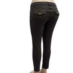 One 5 One  Brown Rhinestone Embellished 5 Pocket Low Rise Stretch Pants Womens 10 Photo 7