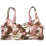 Aerie  Swim Womens Tie-Dye Bikini Top Removable Cups Scoop Pink Brown M Photo 0