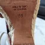 Oscar de la Renta Ikat Slingback peep toes espadrille Wedges 36 multicolor Photo 5