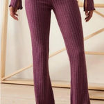 Urban Outfitters  Out From Under Lila Lurex Knit Flared Trousers Size Small‎ Photo 0