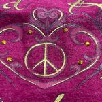 Hard Rock Couture Atlanta ‘Peace Love Rock’ Women's Size XL Graphic T-Shirt Pink Photo 4