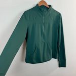 Zyia  Active Athletic Jacket‎ XXL Green 1/2 Zip Pocket Long Sleeve Top Photo 2