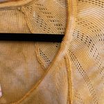 Free People 🍁 Rory Tie Dye Printed 3/4 Sleeve Henley Buttered Up Top Sz S Photo 9