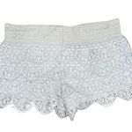 y2k cream lace ruffled mini shorts Size L Photo 3