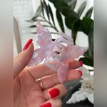 Rose quartz color butterfly hair clip hair claw Emi Jay similar Pink Photo 4