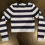 ZARA Striped Long Sleeve Crop Top Photo 0