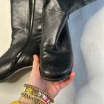 DKNY Y2K  Jeans Black Tall Block Heel Boots Photo 7