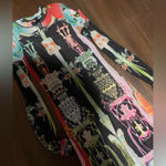 SKIMS  Mesh Long Sleeve Dress Orchid Cabinet M graphic maxi nwot boho rare party Photo 4