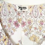 Show Me Your Mumu  Cream Floral V Neck Mini Dress Small Photo 3