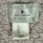 Ruby Moon Women's Large Beige Open Front Cardigan Sweater Soft Cozy Pockets Photo 4