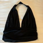 Princess Polly Black Going Out Halter Top Photo 1