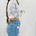 Altar'd State Cropped Checkered Cardigan Photo 3